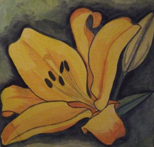 Blume 2 gemalt